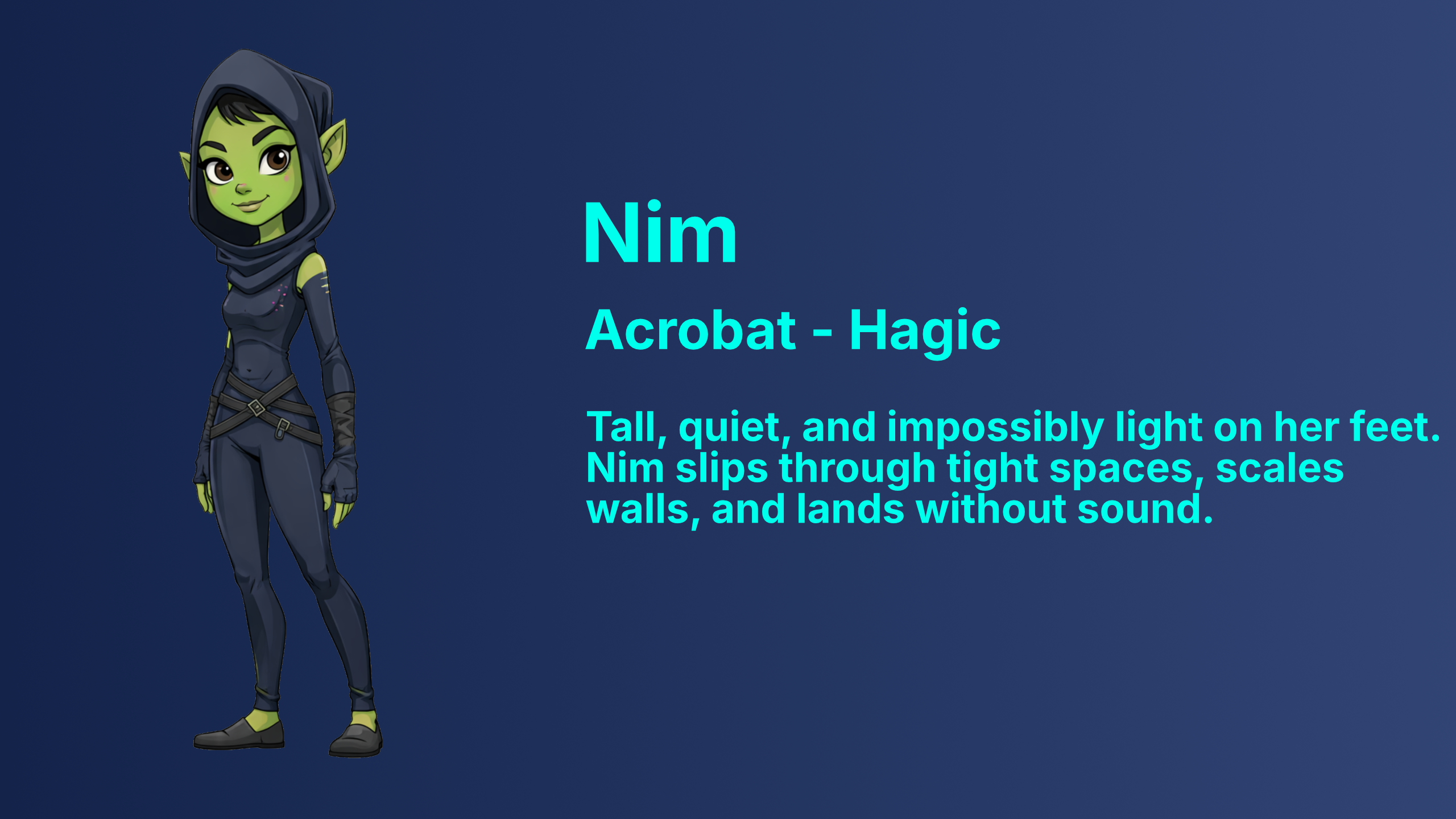 Nim character from Capable Gaming